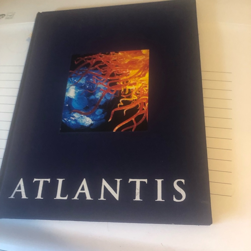 Signed! Chihuly Atlantis Handblown Glass Book- $50 or $45 w/offer